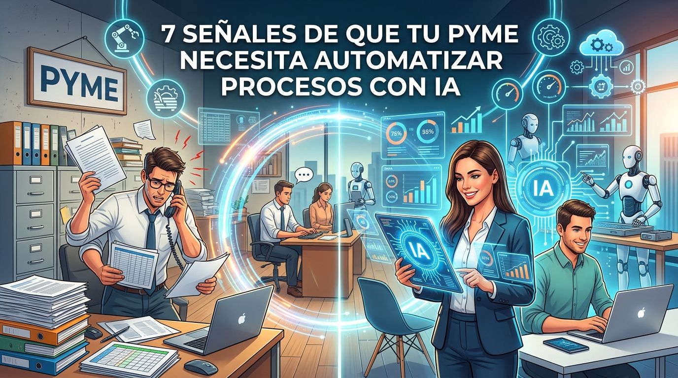 7 señales de que tu pyme necesita automatizar procesos con IA